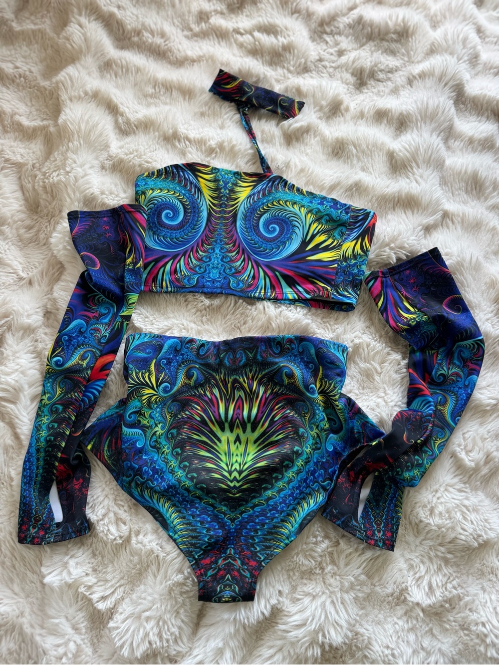 Multicolor Psychedelic Rave Set